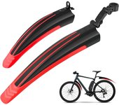 Juego de guardabarros para bicicleta, ajustable, universal, para bicicleta de carretera, delantero y trasero, accesorios para guardabarros de bicicleta de montaña