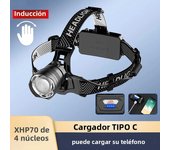 White Laser Fishing LED Headlamp Sensor XHP90 Headlight with 18650 Battery Flashlight USB Rechargeable Head Lights Torch Lantern