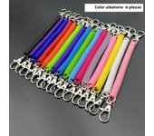 3pcs Plastic Spring Rope Keychain spring Keychain Retractable SpringOrnament Chain - Anti Ioss Spring Mobile Phone Hanging Rope