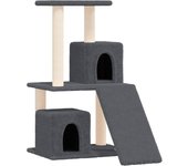 Rascador para Gatos con postes de sisal 109 cm Gris