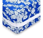 HOMESOL®  Funda colchon Estanpada para cama, Con Cremallera en L - cama de 90-105-135-150