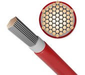 Qoltec 53852 Cable solar fotovoltaico | 6mm² | 100m | rojo