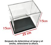 High Transparent Black Bottom Acrylic Display Box Assembly Toy Storage Box Aaction Doll Sorting Display Box Home Decorations