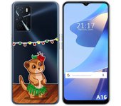 Funda Silicona Transparente para Oppo A16 / A16s diseño Suricata Dibujos