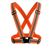 Chaleco reflectante para correr, seguridad ajustable VES, correas reflectantes de alta visibilidad para correr de noche, ciclismo al aire libre, motocicleta, paseo para perros, trotar