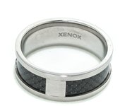 Anillo Xenox Mujer Elegante Acero Negro X1482-54