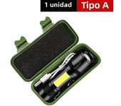 LONGRIVER Mini Portable Flashlight LED+COB Fishing Torch Zoomable 511 Focus Light Tactical Lamp Camping Hiking Emergency Lantern