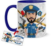 Kembilove Taza cerámica policia local - tazas de cafe - tazas originales para regalar - tazas desayuno 350ML – Policia Local - Regalo original para policías - Cumpleaños, jubilación, graduación, navidad