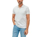 Polo Salsa blanco cremallera manga corta para hombre
