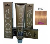 Tinte Igora Royal Absolutes 9-60 Rubio Muy Claro Marron Natural 60 ml. Schwarzkopf