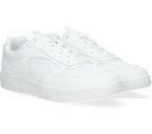 Davinia Shoes Zapatillas Deportivas Casual de mujer con Detalles de diferentes materiales, cierre de cordones, Perfectas para el Dia a Dia. Shoes&Blues.es WNH-215-Blanco