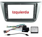 9" LHD Car Frame Fascia Adapter Canbus Box Decoder Android Radio Dash Fitting Panel Kit For Seat Altea Seat Leon 3 Ateca 2004+