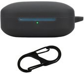Para OnePlus Buds 3 Funda De Silicona Funda Para Auriculares Bluetooth Con Hebilla-Negro
