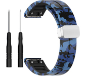 1pc 20mm 22mm 26mm Camouflage Silicone Quick Release Sports Watch Band for Garmin Fenix 5/ 6/ 7 Series Smartwatch Accessories