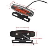 LED E-Bike Front Brake Rear Light Set 24/36/48V Bike Rack Lamp with Horn Headlight Switch Electric Bike Tail Light Accessories