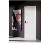 Puerta Metálica Lacada en Blanco y ensamblada 990x2000mm Derecha sin ventilación - Puertas Alvarez