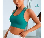New Women's Seamless Yoga Tank Top with Eight Straps Cross Solid Color High Elastic Sports Bra and Bra Free Fitness Tank Top