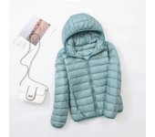 Plus Size Thin Light Down Jacket Women 2023 Autumn Winter Slim Short Hooded Warm White Duck Down Coat Women Outerwear Streetwear