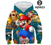 Super Mario Game 3D Printing Boys Hoodies Autumn Hooded Sweatshirt For Boys Kids Clothes Long Sleeve Pullover Tops Kids Coats