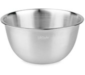 Lifestyle Ensaladera Bol Inoxidable Mate 21 Cm 1401 - Fácil Limpieza - Superficie Lisa - Apto Lavavajillas