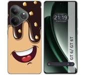 Tumundosmartphone Funda Silicona para Realme GT 6 / GT 6T 5G diseño Helado Chocolate Dibujos