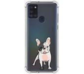 Funda Silicona Antigolpes para Samsung Galaxy A21s diseño Perros 06 Dibujos