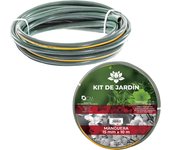 CM - Manguera de Jardín. Disponible a Elegir en Varios Tamaños Diferentes. Mangueras Jardín con Doble Tubo PVC con Polietileno de Alta Tenacidad. Manguera de Triple Capa, Resistente, Duradera, Transportable, Flexible. Manguera Verde de Exterior