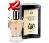 2 UNIDADES Invincible Gold Eau de Toilette para hombre 100ml Montage Brands Fragancia inspirada en otros perfumes Pour Homme Colonia