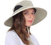 Sombrero Hombre Mujer Verano Ala Ancha Protección UV Gorro Pescador Bucket Hat para Safari, Senderismo, Playa, Ciclismo, Montañismo
