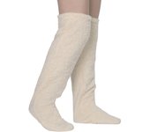 Calentadores de piernas Fuzzydreams, calentadores de piernas Fuzzy Dreams, calcetines hasta el muslo Fuzzy Dreams, calentadores de piernas Fuzzy Brown