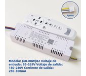 AC85-265V RF 2.4G Remote Palette Drive Phone APP Control LED Driver 12W-160W Lighting Transformer For Dual Colors Lamps