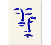 Abstract Line Face, Curve Striped Girl, Vase, Bird Canvas Painting Poster  for Home Decor  Living Room Wall Art for Bed Room