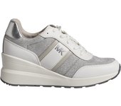 Michael Kors-Sneakers Mabel de Piel y Malla de Cadena Brillante 43S4MBFSBD para Mujer