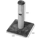 GREATOOL Árbol Rascador para Gatos de Sisal Natural, Árbol Rascador de Poste Alto, Fácil Montaje y Correa Antideslizante…