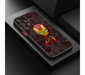 Marvel Iron Man For Samsung S23 S22 S21 S20 FE S10 S9 Note 20 10 Ultra Lite Pro Plus Frosted Translucent Phone Case