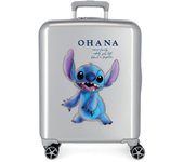 Disney Maleta De Cabina ABS Rígida Stitch Gris
