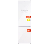 Frigorífico Combi EVVO F60W Glass, 247 l + 94 l, Blanco