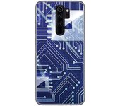 Tumundosmartphone Funda Gel Tpu para Xiaomi Redmi Note 8 Pro diseño Circuito Dibujos