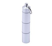 Capsule Shape Aluminum Pill Case Delicate Seal Medicine Organizer Box Keychain Outdoor Pocket Pill Waterproof Holder Container