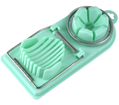 Multi Functional Egg Cutter Two in One Egg Slice Cutter Stainless Steel Household Egg Cutter Egg Preserved Eggs Divider Splitter