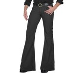 Men's fashion Retro Disco Flared Pants Loose Stretch Vintage Trousers Fit Flared Comfortable Retro Stretch Twill Men's Trousers