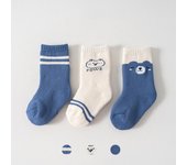 3 Pairs Winter Warm Baby Terry Socks Cute Cartoon Print Infant Newborn Sock Soft Thicken Cotton Kids Short Socks
