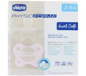 Chicco Chupete  Physioforma Dual Soft Rosa/Gris 2-6M 2 UD