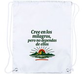 3 Mochilas de cuerdas frase motivadora ejercicio gimnasio milagro deporte playa piscina picnic excursion