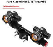 LED Headlight For Xiaomi M365 /Pro Electric Scooter Zoomable 1200mAh Battery USB Rechargeable 150LM XM-L T6 LED Light Front Lamp