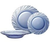 Amymark - Set de Vajilla Duralex® Beau Rivage Marine (18 Piezas)