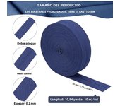 10.94 Yards Single Fold Bias Tape 3/4 inch Wide Bias Binding Tape Hemming Tape for DIY Garment Sewing Seaming Piping Quilting