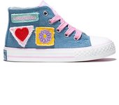 Conguitos - Zapatillas Altas Casual para niños cómodas (Denim / Talla 29)