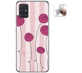 Tumundosmartphone Funda Gel Tpu para Samsung Galaxy A51 diseño Flores Vintage Dibujos