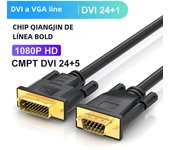 HD 1080P Dvi to VGA Cable Adapter DVI 24+1 Video Audio Synchronization DVI to VGA for Laptop Computer Monitor TV Box VGA Cable